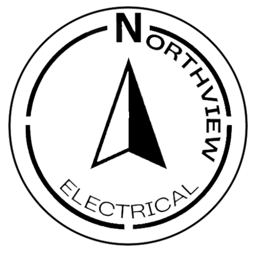 A stylized logo of Northview Electrical, featuring a compass design with the company name around it.